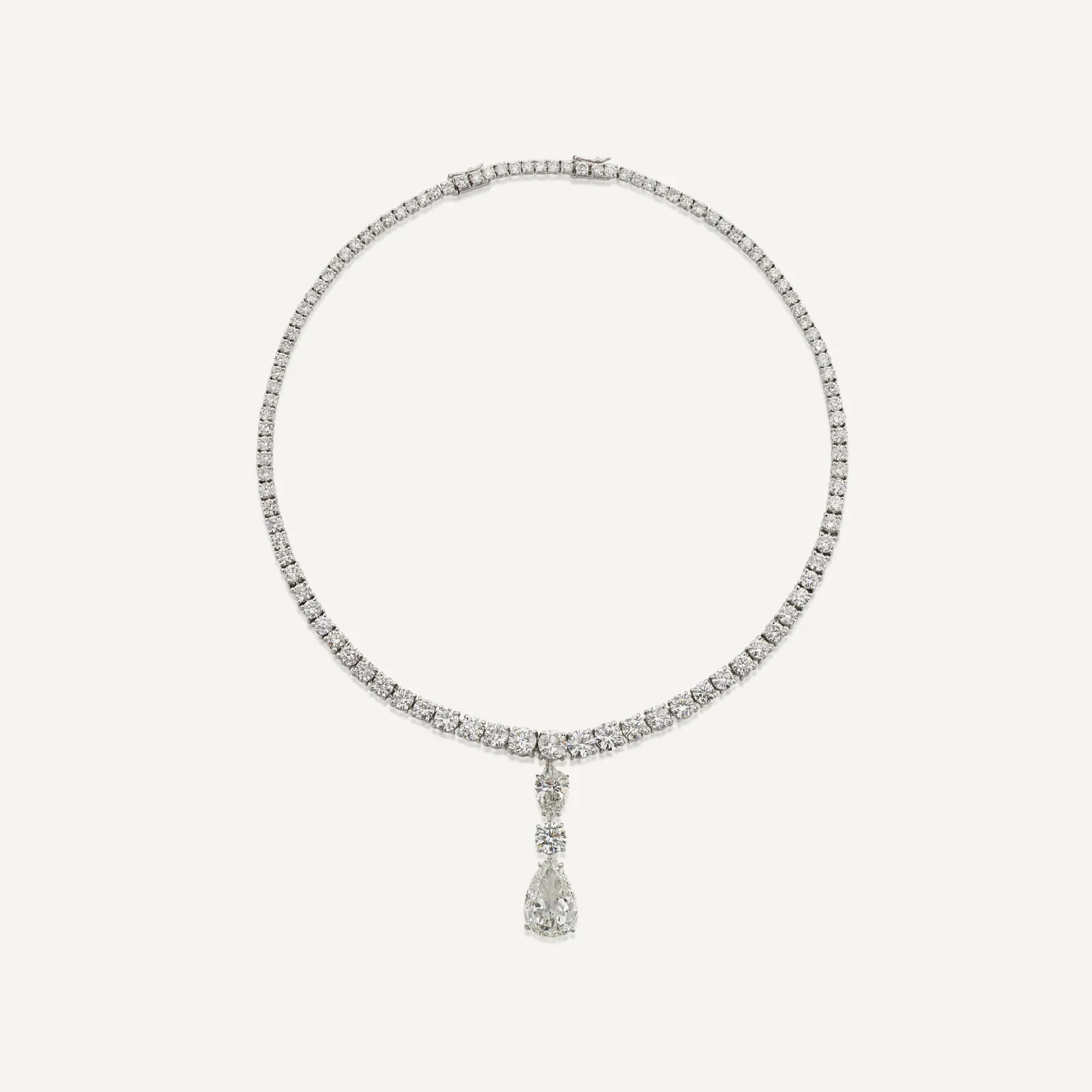 5.0-Carat Pear Diamond Pendant | D–F Color Range | Exceptional Clarity | Platinum | The Soleil Royale