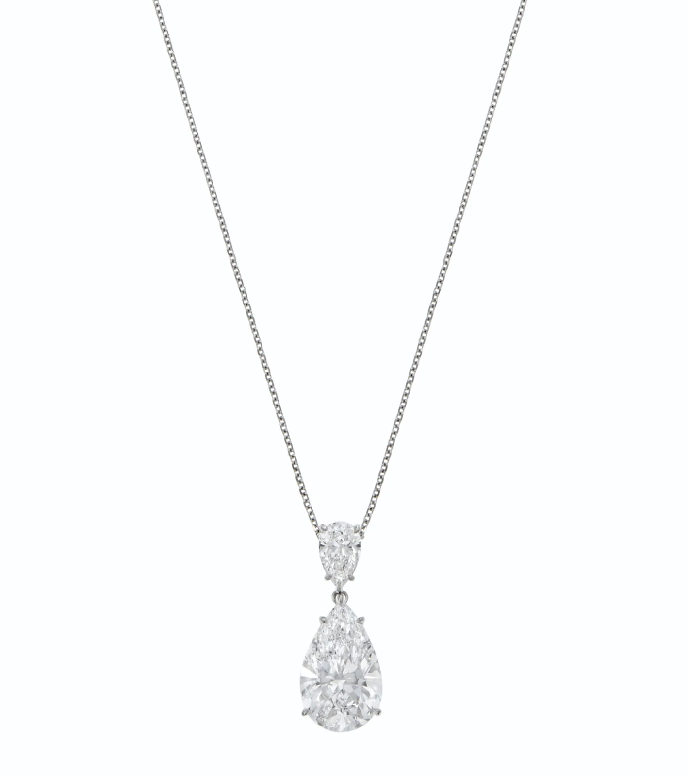 5.0-Carat Pear Diamond Pendant | E Color | VVS Clarity | Bespoke Fine Metal | The Soleil Silhouette