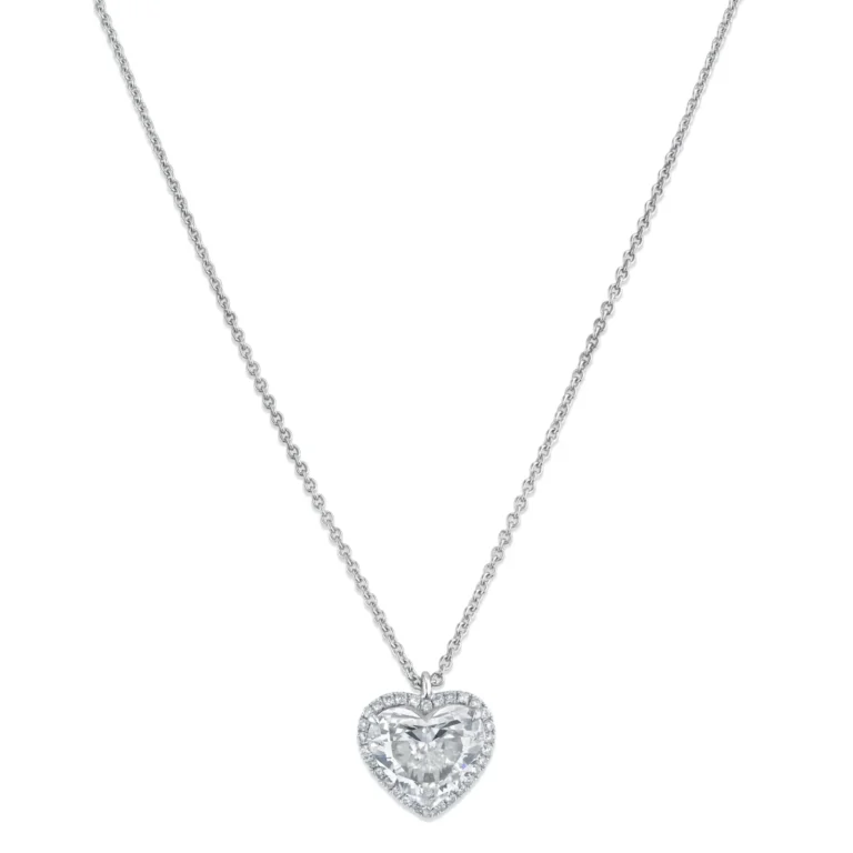 6.07-Carat Heart Diamond Pendant | F Color | VS Clarity | 18K Gold | The Magnolia Eternelle