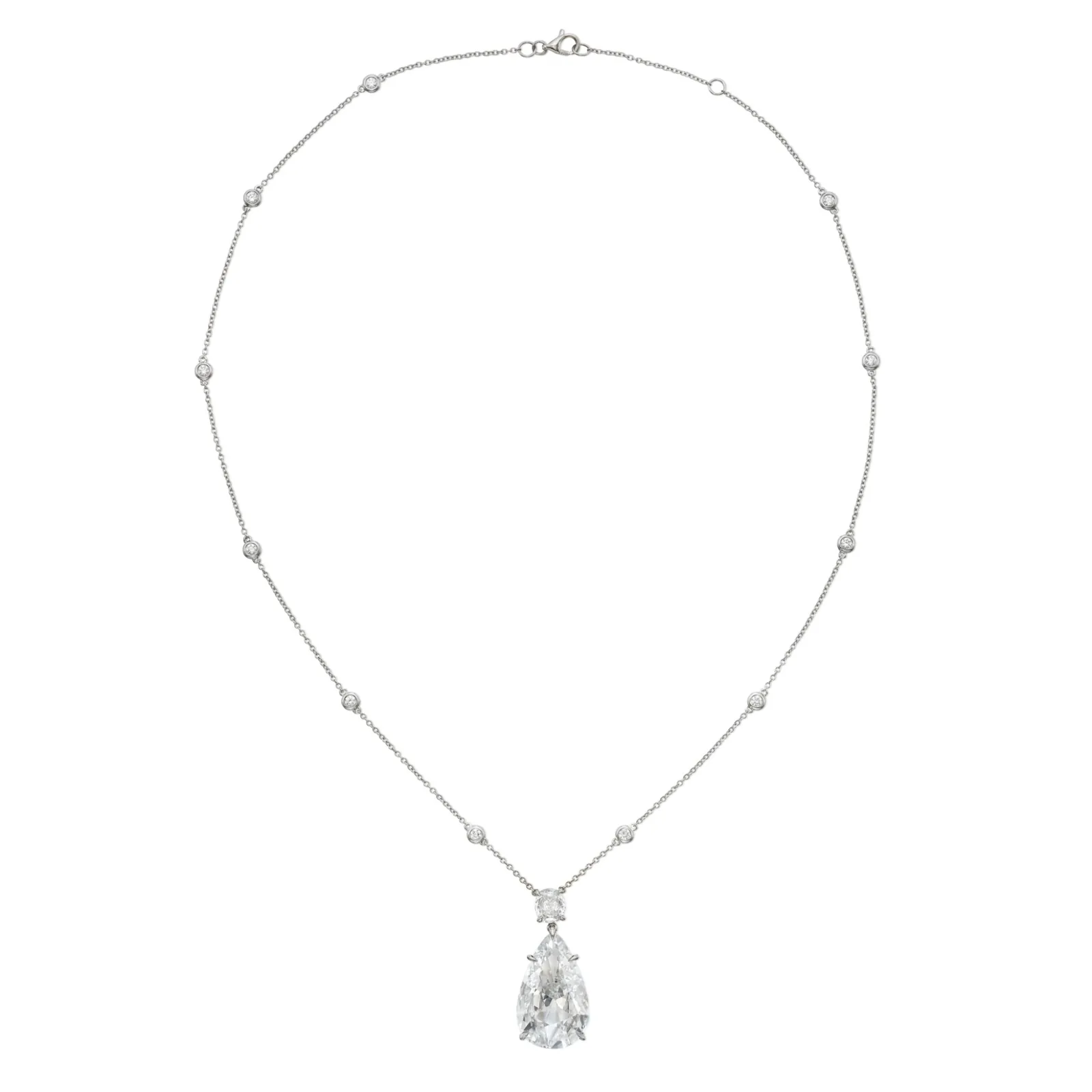 6.0-Carat Pear Diamond Pendant | G Color | VS Clarity | Platinum or 18K Gold | The Aurelia Promise