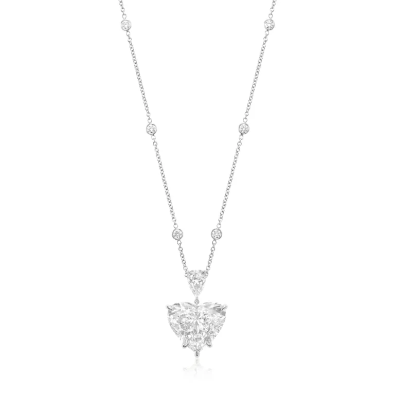 8-Carat Heart Diamond Pendant | D Color | SI Clarity | Platinum or 18K Gold | The Vespera Muse