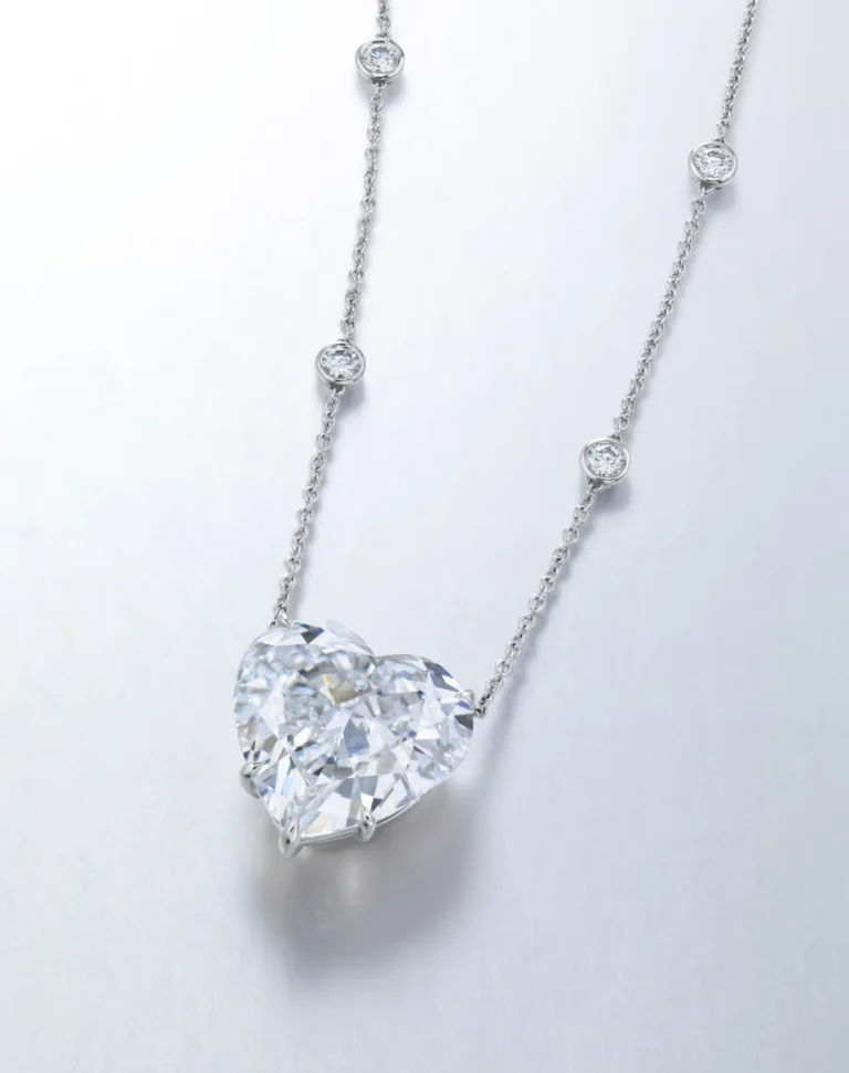 8-Carat Heart Diamond Pendant | D–J Color Family | VS–SI Clarity Range | Platinum or 18K Gold | The Vespera Ascension