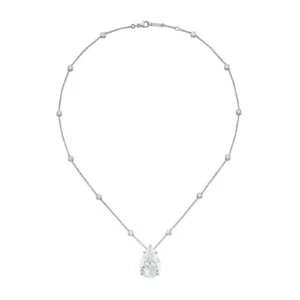 9.0-Carat Pear Diamond Pendant | H Color | VS Clarity | Platinum or 18K Gold | The Ondine Light