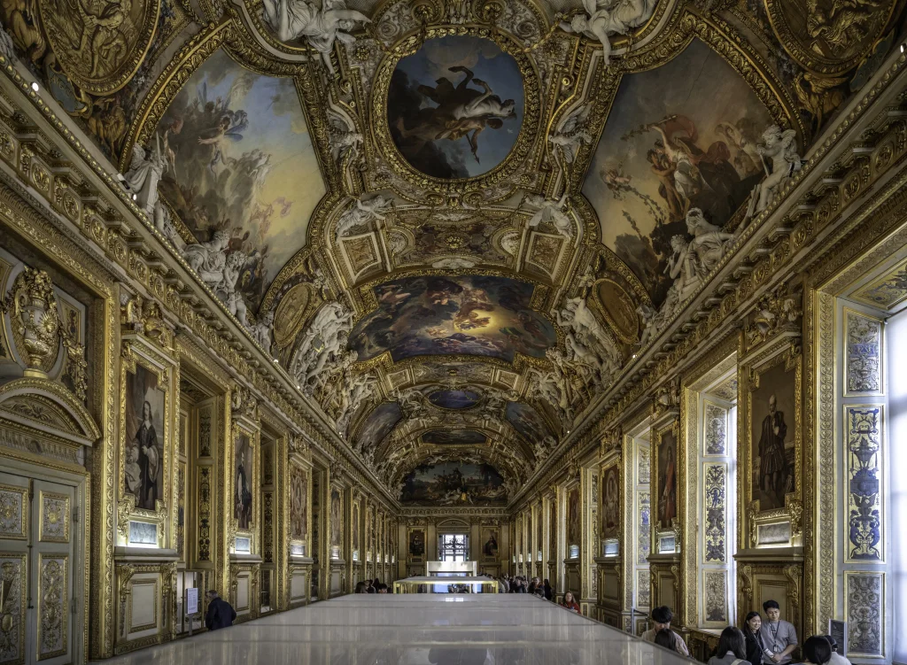 The Galerie d Apollon in the Louvre