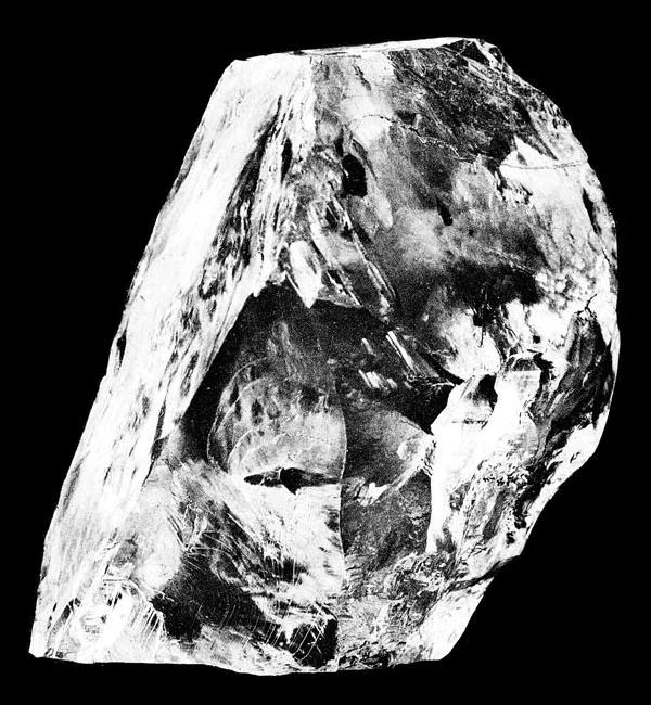 Cullinan IX 1. The rough Cullinan diamond photographed in 1905