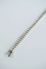 Emerald Cut Diamond Bezel Tennis Bracelet