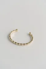 Faceted Geometric Diamond Pavè Cuff