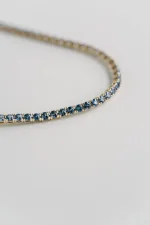 Round Sapphire Tennis Bracelet Companion