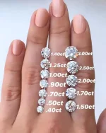 1 Carat Total Weight Round Studs