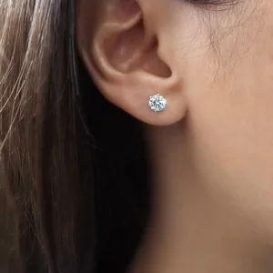 2.2 Carat Total Weight Round Studs