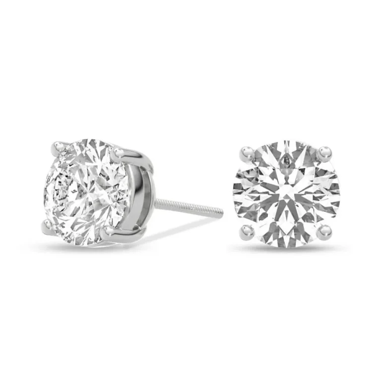 7.8 Carat Total Weight Round Studs