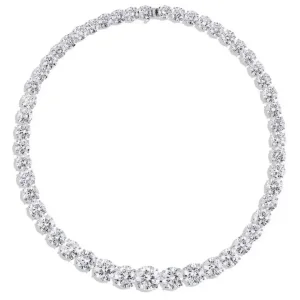 100 carat round tennis riveria 12-2 carats