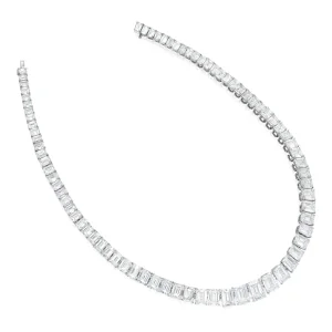100 carats emerald cut tennis riveria | Designed as a graduated series of emerald-cut diamonds weighing approximately 97