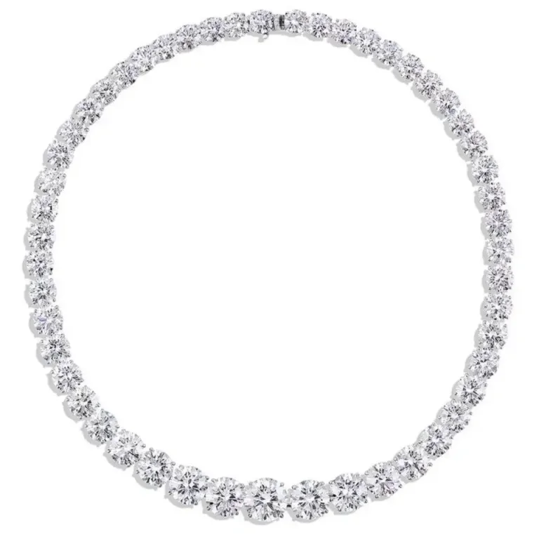 100 carats round tennis riveria 8-1 carat graduation F-I VVS-VS