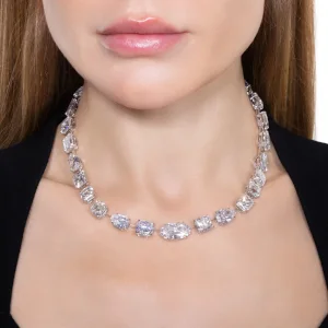 120 carats An Impressive Diamond Necklace mixed shapes — view 4
