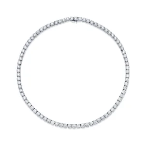 130 carat round tennis necklace 2 carat each D-F vvs-vs