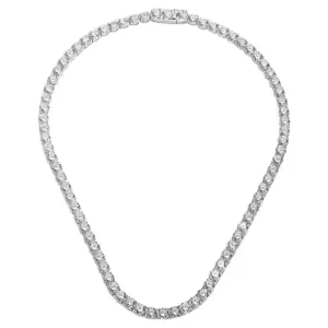 130 carat round tennis necklace 2 carat each H-J vvs-vs