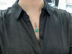 16.47tcw 14K Natural Oval Cut Cabochon Emerald & Amethyst Vintage Inspired Necklace