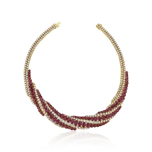 50 carats RUBY AND DIAMOND NECKLACE