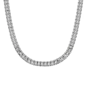 80 carats emerald cut tennis necklace D-H VVS-Vs 1 carat each emerald cut