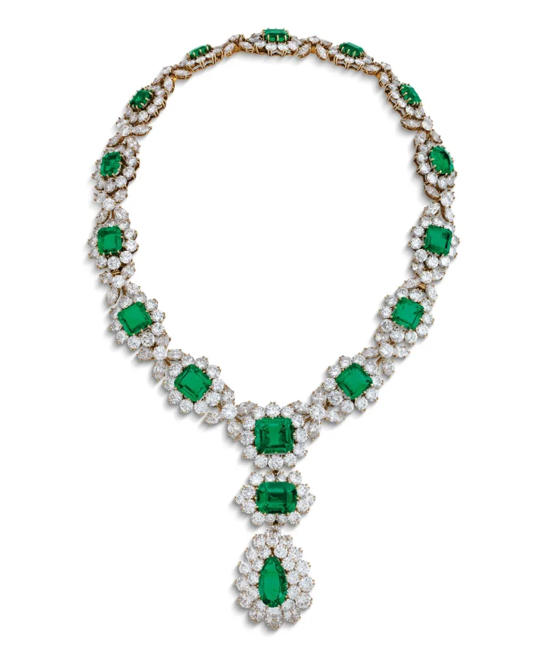 80 carats MAGNIFICENT EMERALD AND DIAMOND NECKLACE