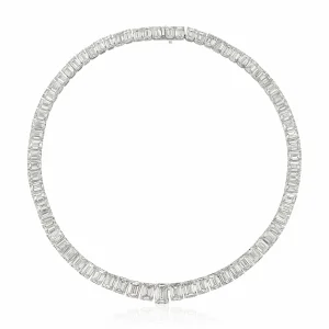 80 carats Seventy-five emerald-cut diamonds ranging from 3.01 to 1.00 carats, platinum D E F VVS