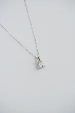 Emerald Cut Diamond Solitaire Necklace