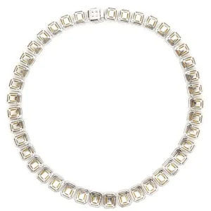 LEGACY 90 Carats Fancy Intense Yellow Cushion Cut Diamond Tennis Chain