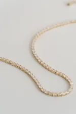 Oval Diamond Tennis Necklace | Classic Line